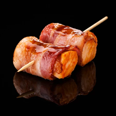  Лосось в беконе