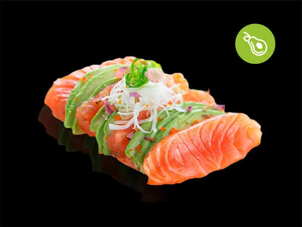 Сашими лосось авокадо 