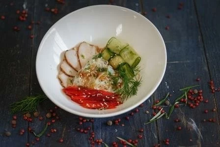 Салат "Фунчоза с курицей" 120 г