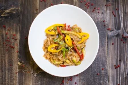 П_Соба с грибами и овощами 300 г