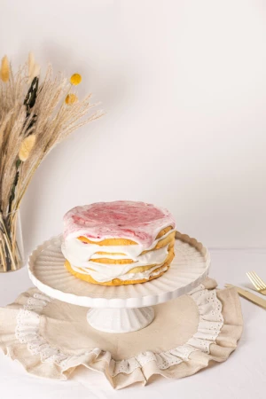 Домашний сметанный"Клюква клубника"