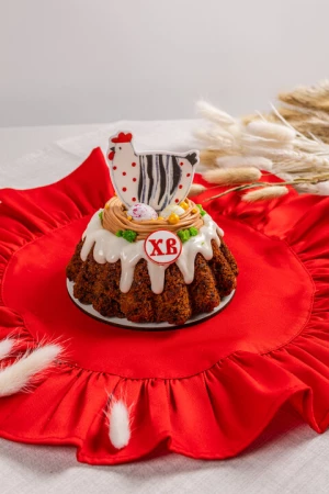 Кулич морковно-апельсиновый с абрикосом "Курочка"