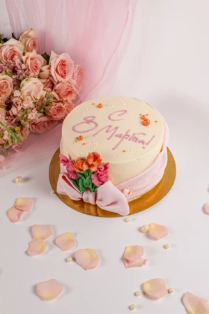 Торт "Букет с бантом"