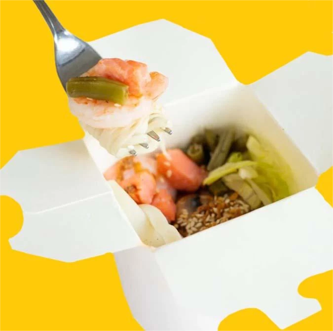 WOK с креветкой