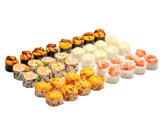 Сет Белые Ночи (Ля Кревет, Коралловый, Горячий Краб, Сырный Бекон, Сырная Мидия)