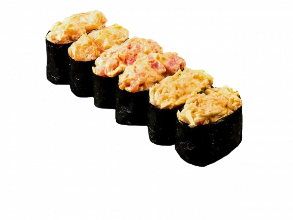 Мини сет из гунканов (тунец 2, краб 2,лосось 2)