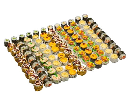 Сет Праздничный (Горячий краб, Канзас, Меджик Хот, Бум, Микс, Ля Кревет, Камерун, огурец, острая Креветка)