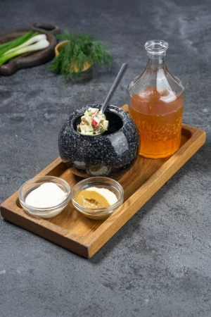 Окрошка овощная на квасе