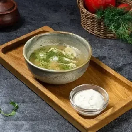 Суп с пельмешками