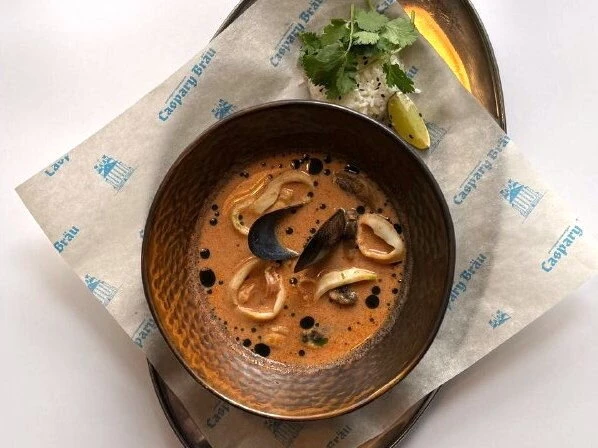 Том Ям с морепродуктам