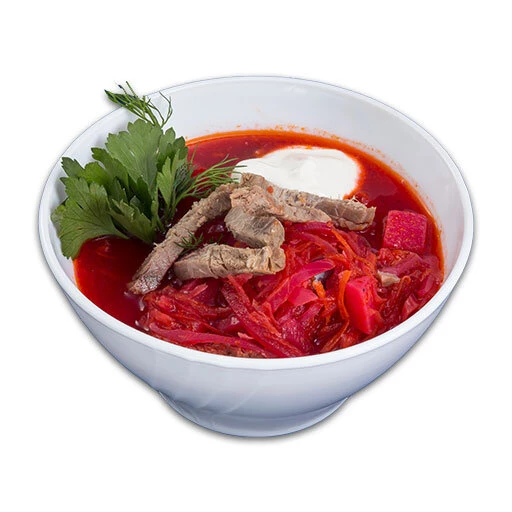 Борщ со сметаной