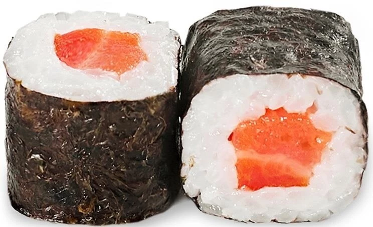 Ролл с лососем холодного копчения