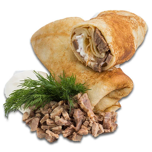 Блин с мясом