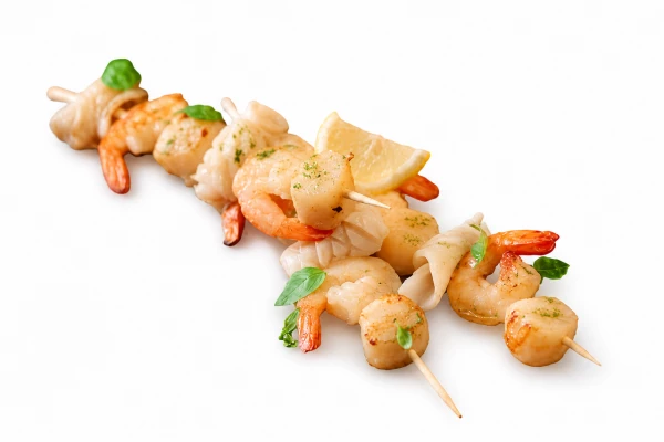Шашлычки из морепродуктов