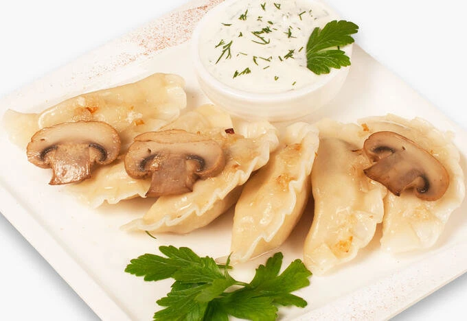 Вареники с картофелем и грибами (пост)
