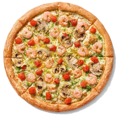 Пицца "Креветка и песто"