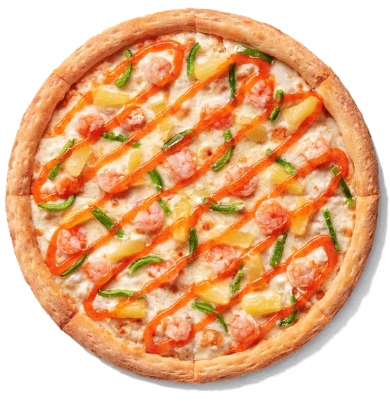 Пицца "Креветки со сладким чили"