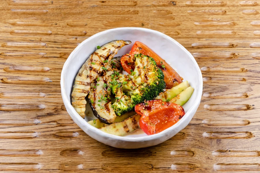 Овощи на теппане 