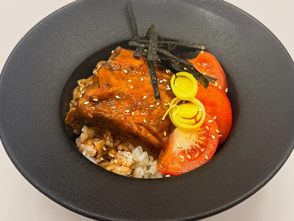 Свиные ребра с рисом