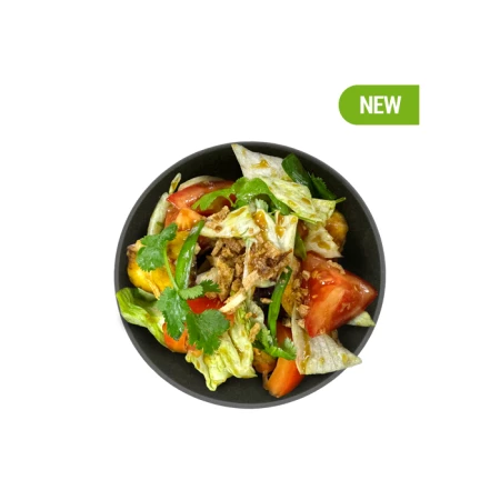 Салат с печеными баклажанами