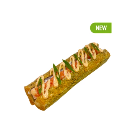 Японский хот-дог с лососем