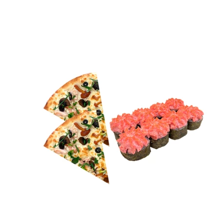 Комбо пицца + ролл