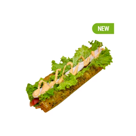 Японский хот-дог с беконом