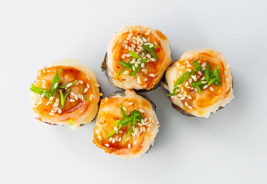 Запеченный с креветкой