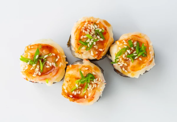 Запеченный с креветкой