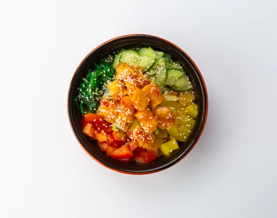 Боул с креветкой темпура