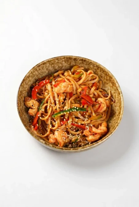 Wok с креветкой