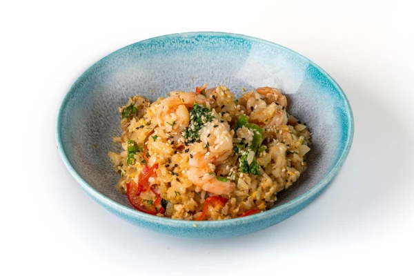 Рис с креветками