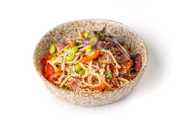 Вок с беконом