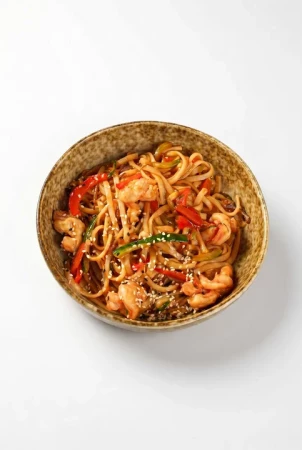 Wok с креветкой
