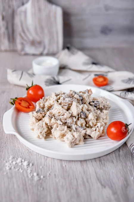 Ризотто с курицей и грибами
