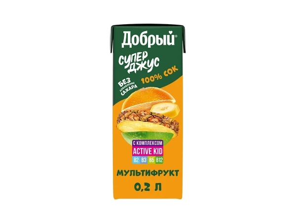 Сок Добрый мультифрукт 0,2л