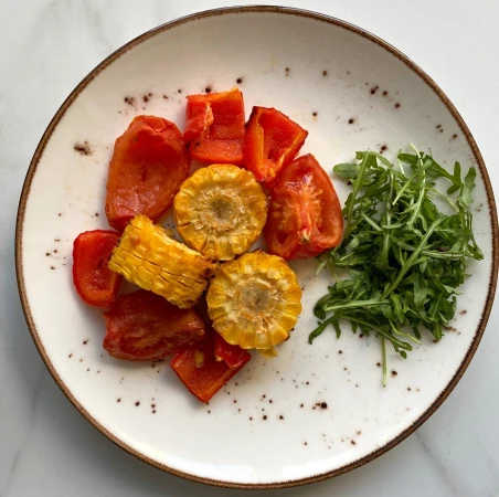 Овощи гриль с кукурузой