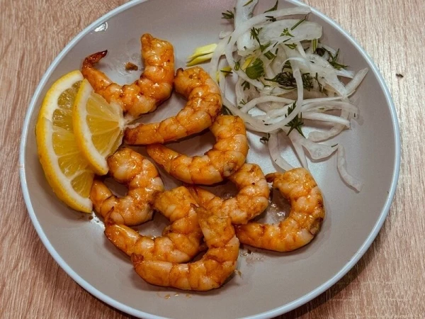 Шашлык из королевских креветок