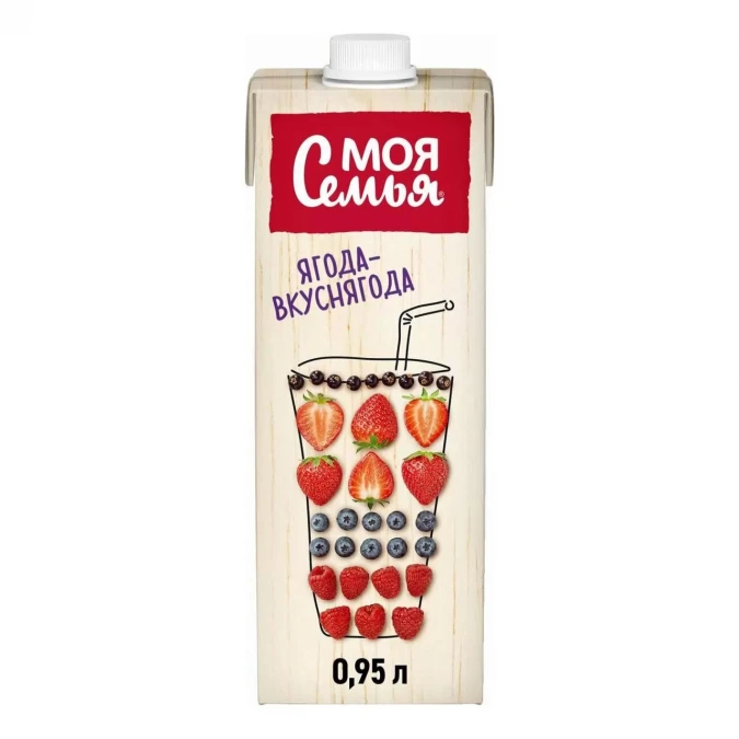 Сок Моя Семья "Ягода" 1л