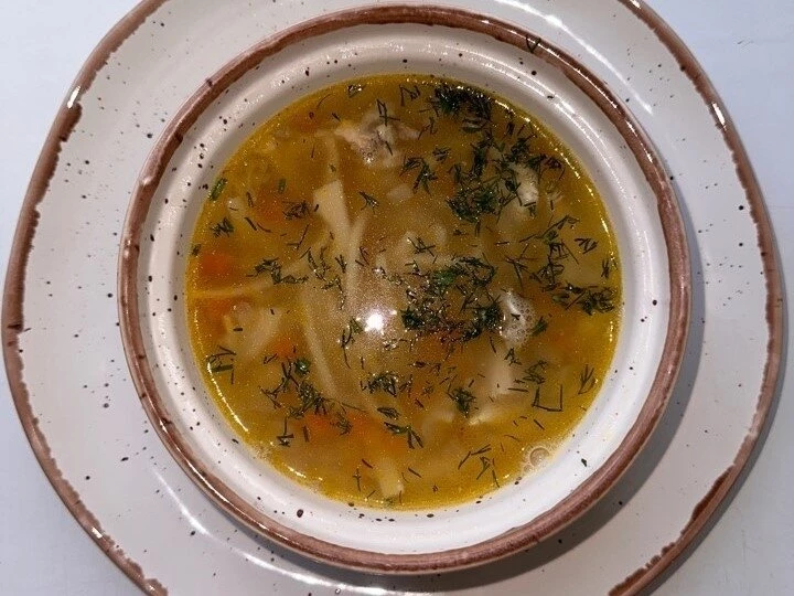 Суп лапша с цыплёнком
