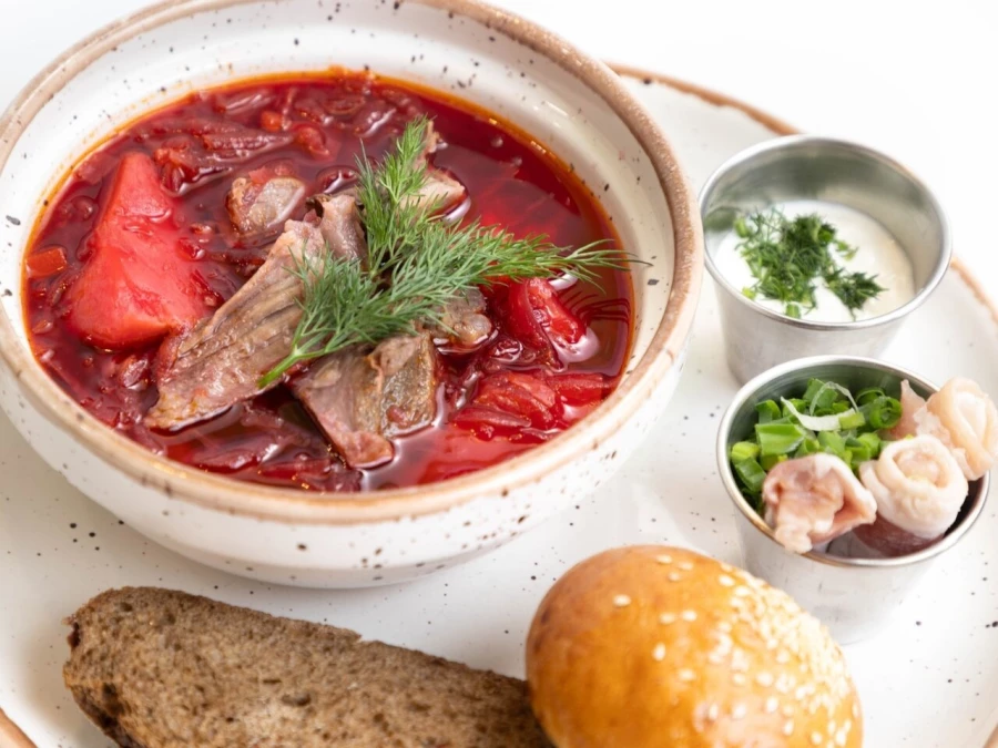 Борщ с мясом