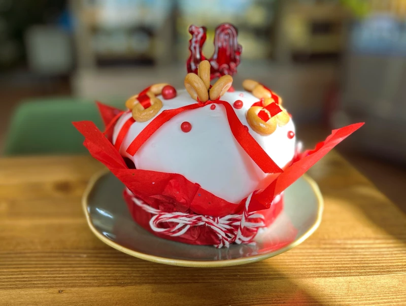 Кулич Пасхальный с петушком