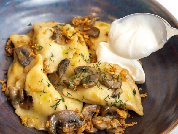 Вареники с картофелем и грибами