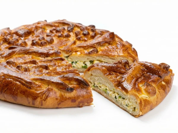 Пирог с курицей и овощами