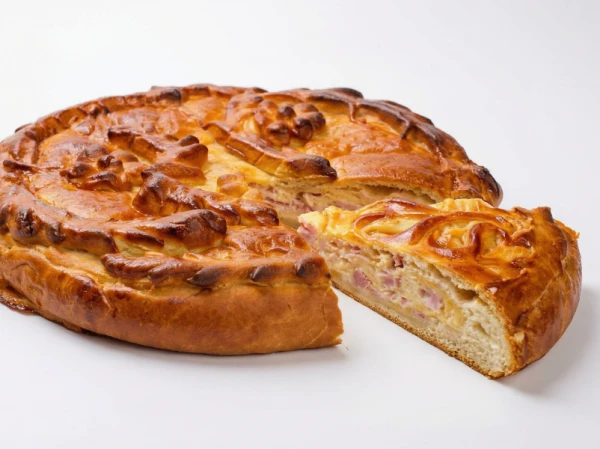 Пирог с ветчиной и сыром