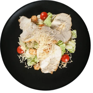 Салат цезарь с курицей
