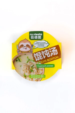 Вонтон сырный рамен