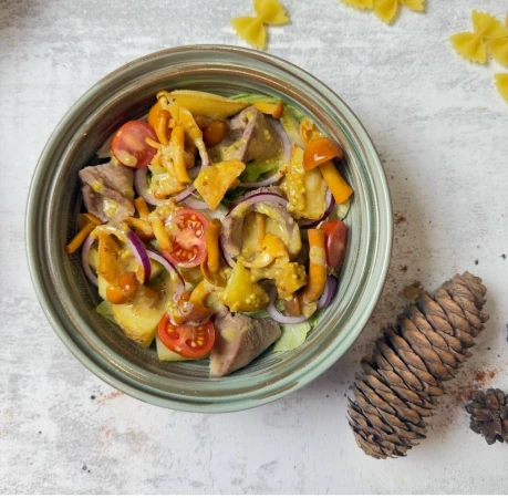 Салат с опятами