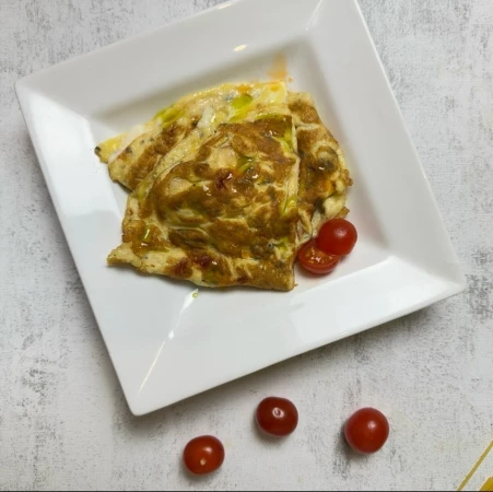 Омлет с ветчиной