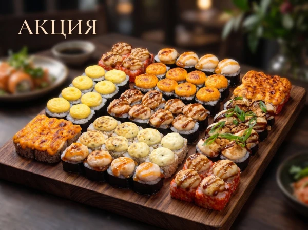 2 кг Запечённых роллов 